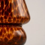 Amber Glass Mushroom USB Table Lamp — Material and construction detail