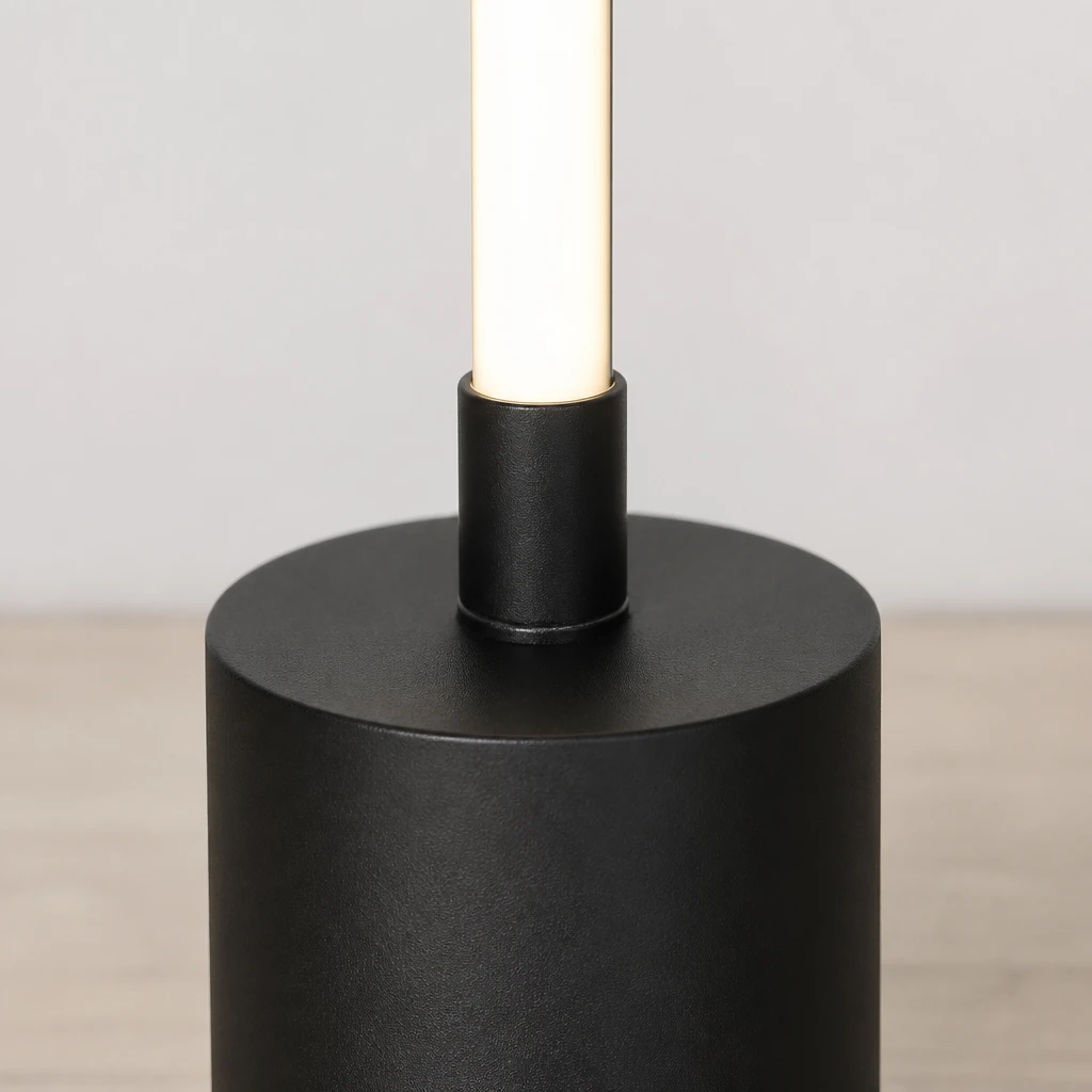 Black 50 cm USB Light Bar Table Lamp — Material and construction detail