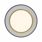 Black Mesh and Gold 40 cm LED Ceiling Light — Distinct alternate studio view on white