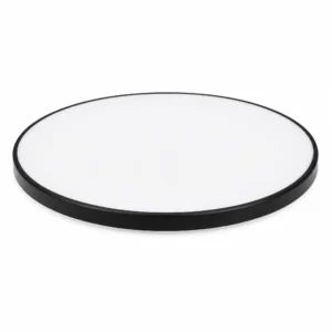 Black Round 18W LED Ceiling Light, Warm White — White-background main view
