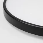 Black Round 18W LED Ceiling Light, Warm White — Material and construction detail