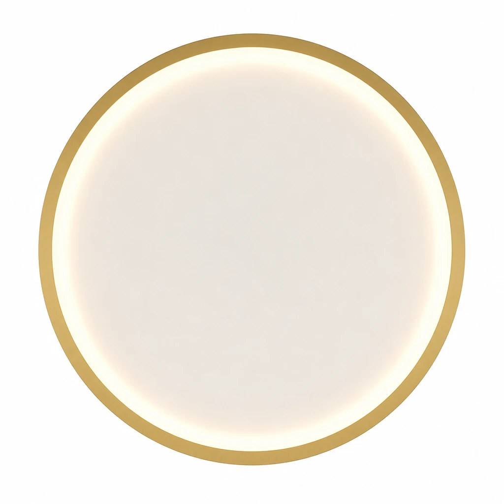 Gold 30 cm Halo LED Ceiling Light — Distinct alternate studio view on white
