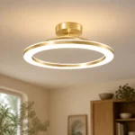 Gold 30 cm LED Ring Ceiling Light — Interior lifestyle view