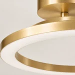 Gold 30 cm LED Ring Ceiling Light — Material and construction detail
