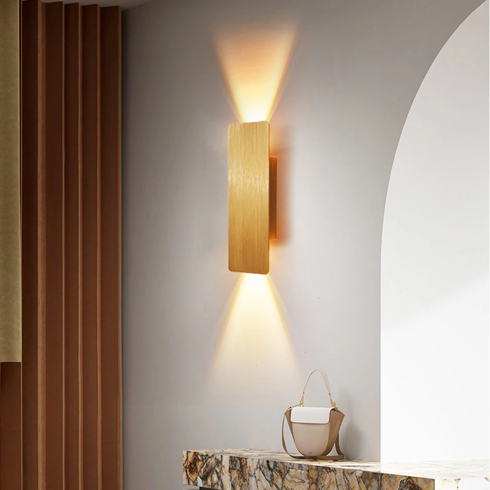 Modern Simple 6W LED Indoor Wall Lamp Bedroom Living Room Home Lighting Aisle Corridor Decoration Aluminum Wall Light AC85-265V - Image 3