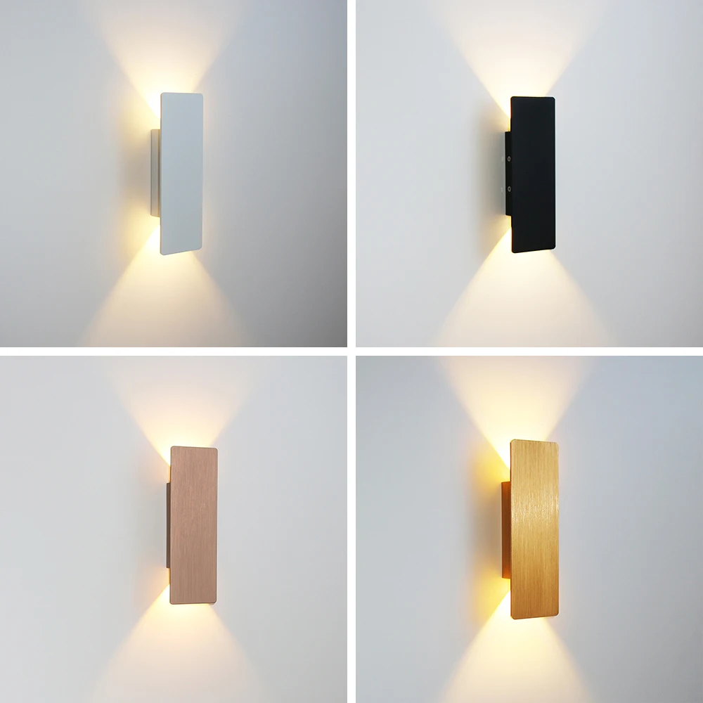 Modern Simple 6W LED Indoor Wall Lamp Bedroom Living Room Home Lighting Aisle Corridor Decoration Aluminum Wall Light AC85-265V - Image 2