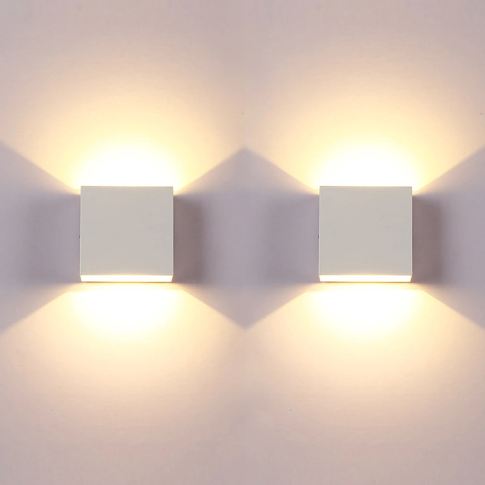 LED Wall Sconces 6W Modern Indoor Lamp White Up Down Wall Mount Lights for Home Villa Living Room Hallway Bedroom Decoration