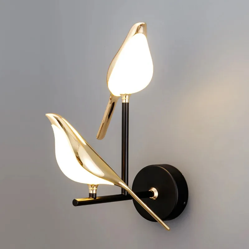 Modern LED Wall Lamp Magpie Bird Indoor Lighting Decoration Home Bedroom Bedside Living Room Art Decorative Wall Lights Sconce - Image 5