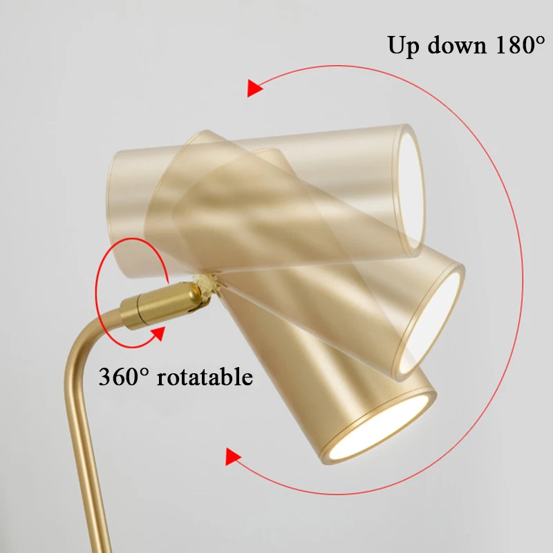 Rotatable Hotel Bedroom Wall Lamp Iron Frame Plastic Shade E27 LED Reading Light with Switch Modern Home Decoration Sconce Light - Image 4