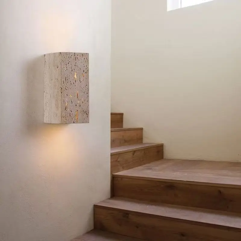 Wabi Sabi Natural Stone Wall Light for Living Room Bedroom Stairs Corridor Indoor Art Decoration Wall Lamp Home Bedside Sconces - Image 6