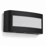 Black Up and Down LED Wall Light, 6W — alternate view on white