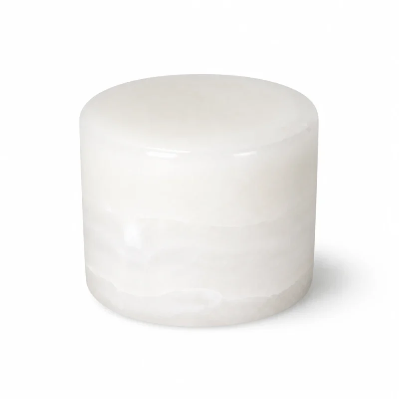 Natural Stone Touch Night Light, White — alternate view on white