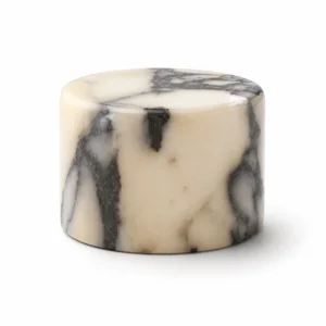 Veined Marble Touch Night Light, Three Light Tones — main view on white