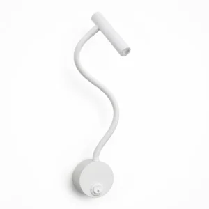 White Flexible LED Reading Wall Light, 3W — main view on white