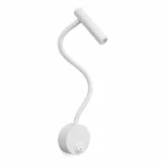 White Flexible LED Reading Wall Light, 3W — alternate view on white