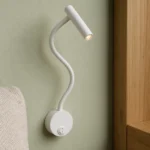 White Flexible LED Reading Wall Light, 3W — material and shade detail