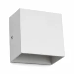 White Up and Down LED Wall Light, 6W — alternate view on white