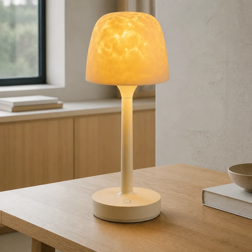 Rechargeable 16-Color Ripple Projection Table Lamp — Second interior view