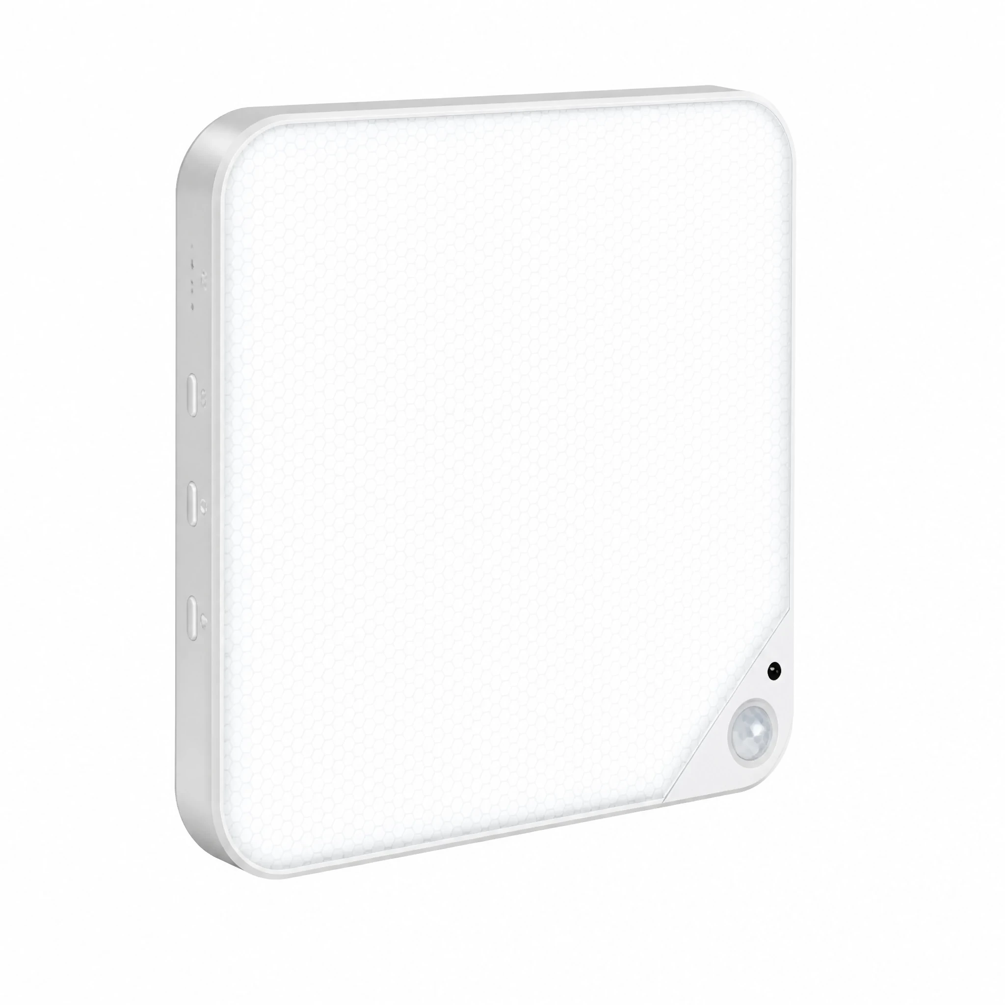 Square Rechargeable 8W Motion Sensor Ceiling Light — White-background main view Square Rechargeable 8W Motion Sensor Ceiling Light — White-background main view