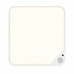 Square Rechargeable 8W Motion Sensor Ceiling Light — Distinct alternate studio view on white