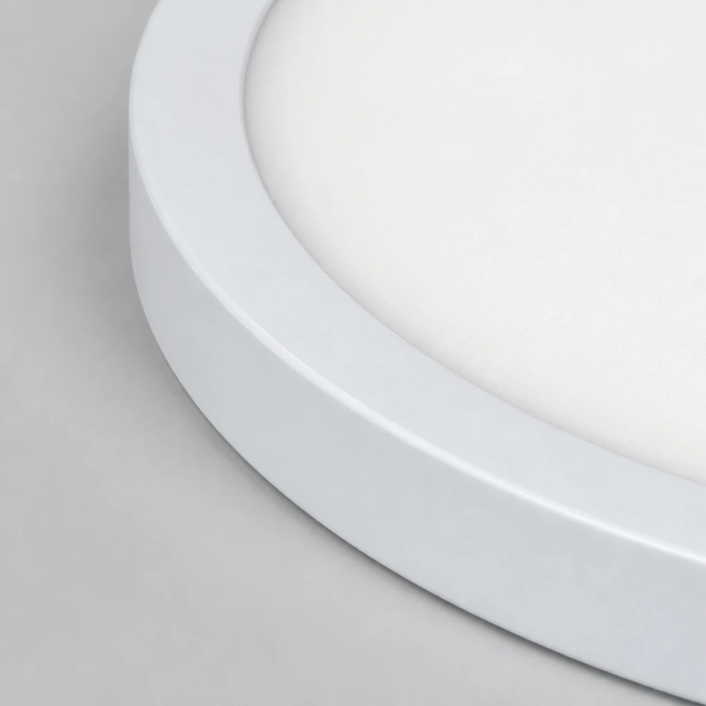White 18W Ultra-Thin LED Ceiling Light, Warm White — Material and construction detail