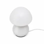 White Mushroom USB Table Lamp — White-background alternate angle