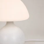 White Mushroom USB Table Lamp — Material and construction detail