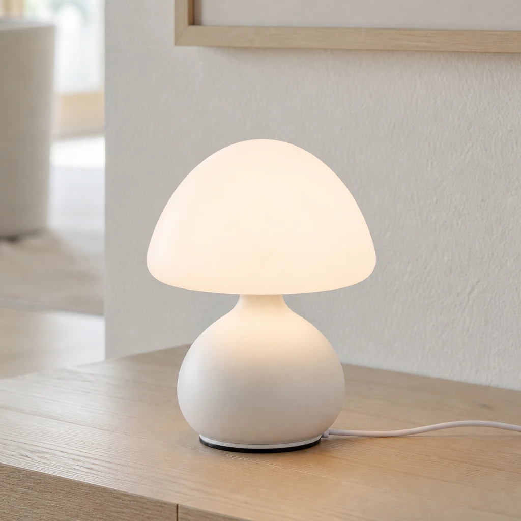 White Mushroom USB Table Lamp — Second interior view