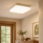 White Square 16W LED Ceiling Light, Warm White — Interior lifestyle view
