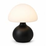 Black Mushroom Table Lamp, Three-Color