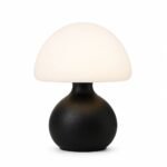 Black Mushroom Table Lamp, Three-Color
