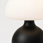 Black Mushroom Table Lamp, Three-Color