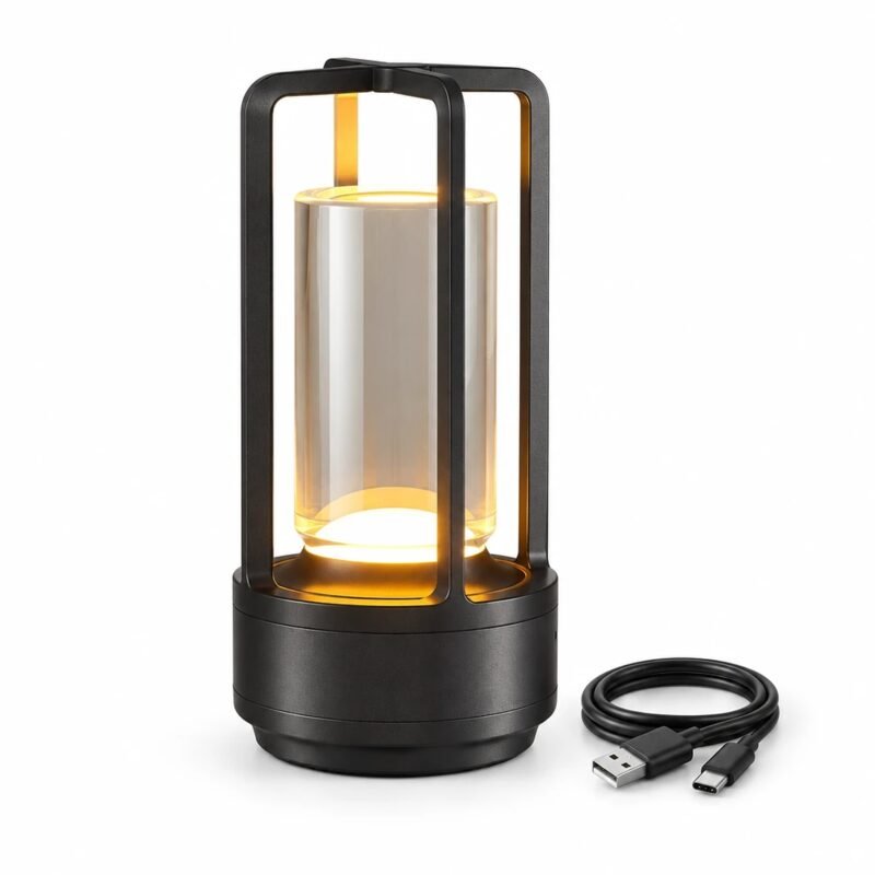 Cordless Desk Lamp, Black, main packshot Cordless Desk Lamp, Black