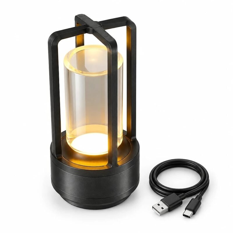 Cordless Desk Lamp, Black