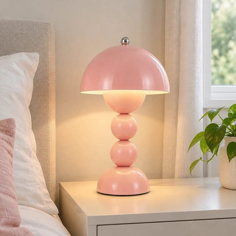 Cordless Desk Lamp, Pink