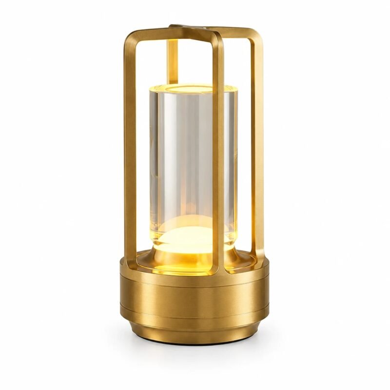 Cordless LED Table Lamp, Gold