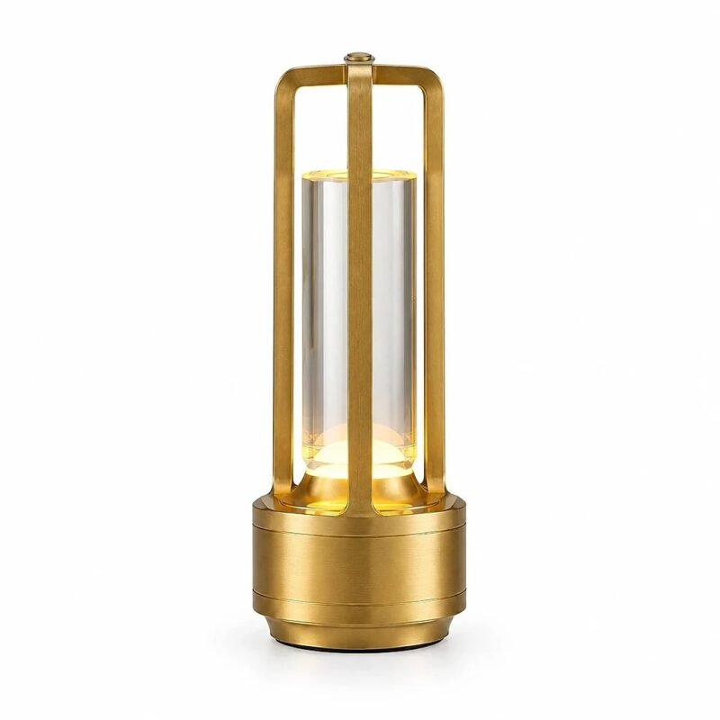 Cordless LED Table Lamp, Gold