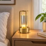 Cordless LED Table Lamp, Gold