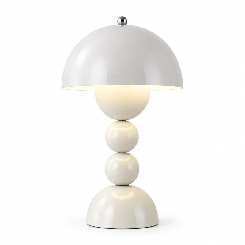 Desk Lamp, White Dome Shade