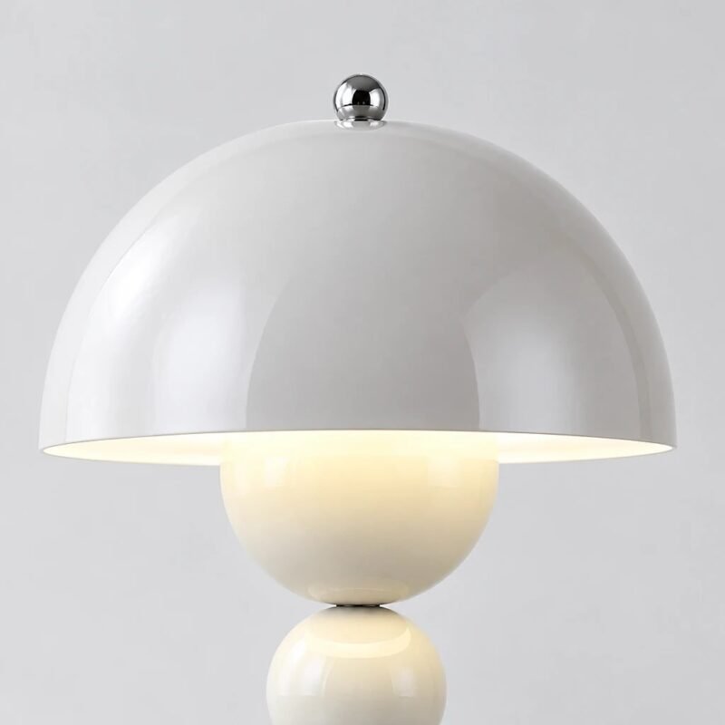 Desk Lamp, White Dome Shade