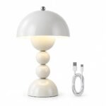 Desk Lamp, White Dome Shade