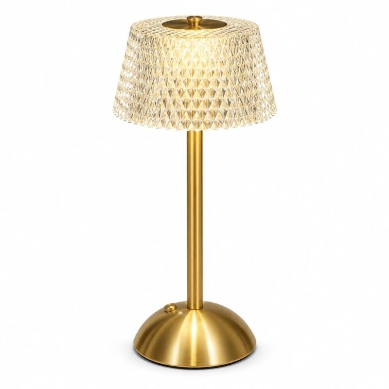 Gold Glass Shade Table Lamp, main packshot Gold Glass Shade Table Lamp