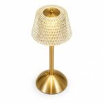 Gold Glass Shade Table Lamp