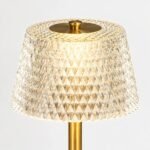 Gold Glass Shade Table Lamp