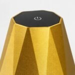 LED Rechargeable Table Lamp, Gold