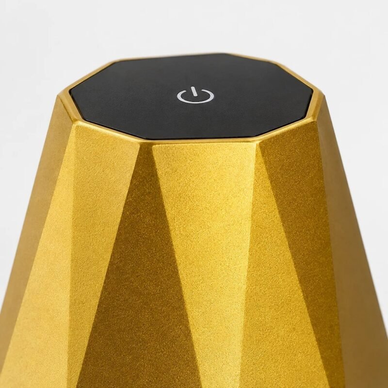 LED Rechargeable Table Lamp, Gold