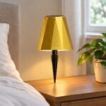 LED Rechargeable Table Lamp, Gold