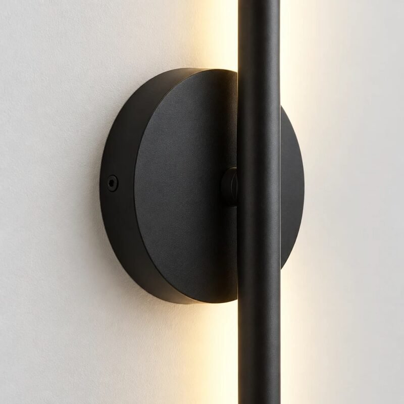 LED Wall Lamp, 50 cm Black
