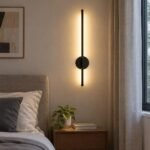 LED Wall Lamp, 50 cm Black