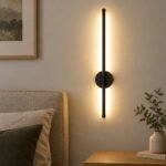 LED Wall Lamp, 50 cm Black